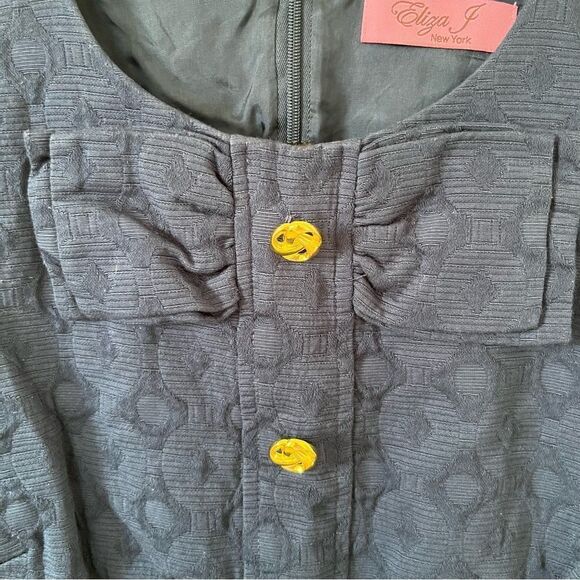 Eliza J Blue Sleeveless Sheath Dress for Work - Picture 4 of 7